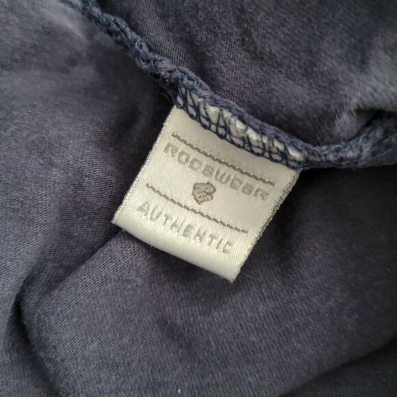 Rocawear Mens Logo T-Shirt Navy Blue Size 3XL Cotton Casual Wear Faded Official - Picture 7 of 9